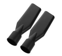 2 Pièces Embout Aspirateur Plat Noir en Plastique pour Voiture