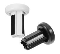 2 Pièces Embout de Crosse de Hockey Antidérapant Abs Blanc | Protection D’extrémité, Usage Glace et Terrain, pour Joueurs et Passionnés de Hockey