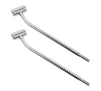 2 Pièces Embout de Gonflage Rapide pour Pneus, Tige Acier Argenté | Connexion de Gonfleur, Étanchéité, Usage Maison ou Professionnel, Construction Solide, Poignée Ergonomique