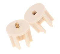 2 Pièces Embout de Store Enrouleur Beige PP pour Tube Pare-Soleil | Fixation Sécurisée, Support Terminal de Rechange, Montage sur Cadre de Fenêtre ou Installation de Balcon
