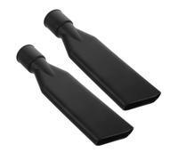 2 Pièces Embout Plat, Buse Crevasse en Plastique Noir | Retrait de Poussière, Accès aux Fentes Étroites, pour Atelier et Detailing Auto
