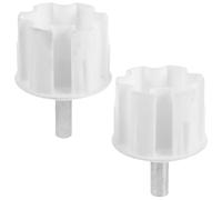 2 Pièces Embout pour Store Banne 70mm en Plastique et Fer, Blanc | Support Stable, Pose et Retrait Faciles, Résistance à Rouille, pour Cadre de Tente, Bricolage Extérieur