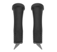 2 Pièces Embouts de Bâton de Randonnée en Tungstène Noir | Nylon, Visibilité Accrue, Pénétration du Terrain, pour Alpinisme et Trail Running