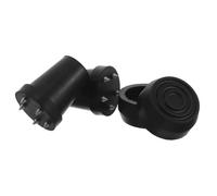 2 Pièces Embouts de Bâtons de Randonnée Noirs en Caoutchouc, 19mm | Pointe Acier Intégrée, Surface Texturée, Installation Facile, pour Surfaces Glacées et Pierres Mouillées