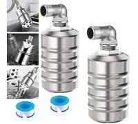 2 PièCes en Acier Inoxydable 304 ContrôLe du Niveau d'eau EntièRement Automatique Vanne à Flotteur Vanne à Flotteur Automatique ContrôLe du Niveau d'eau pour RéServoir d'eau Mini Vanne à Bille,C