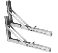 2 Pièces en Acier Inoxydable Supports Pliables | Déploiement Rapide, Gain de Place, Usage Atelier et Buanderie, pour Artisans et Commerçants