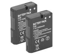 2 Pièces en EL14 en EL14A Batterie pour Nikon D3100 D3200 D3300 D3400 D3500 D5100 D5200 D5300 D5500 D5600 P7000 P7100, 7,4 V 2050 MAh Batterie de Remplacement pour Appareil Photo