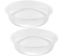 2 pièces en Plastique Rond mangeoire à Oiseaux Bol d'eau Oiseaux Sauvages Station d'alimentation de graines Plateau Bol de Bain 'Oiseau Plat 'Eau Jardin Bain ' Rond pour à l'exté