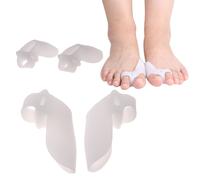 2 Pieces En Silicone Gel Bunion Attelle Gros Orteil Separateur Chevauchement Epandeur Protection Correcteur D'hallux Valgus Orthopedique Fournitures