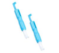 2 Pièces Enfile Aiguille Automatique en Plastique, Outil Flexible | Aide pour Vue Fatiguée, Insertion Rapide, Usage Atelier, Aiguilles Main et Machine
