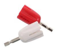 2 Pièces Enrouleur de Cordes Électrique pour Guitare Classique et | Rouge et Blanc, Métal et Plastique, Compatible, Changement Rapide, Usage Pratique, Transport Facile