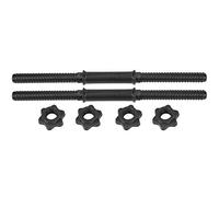 (2 Pièces/ensemble) Barres D'haltères, 45 Cm Haltères Universels Barres D'haltères Haltères de Gymnastique Musculation Entraînement Haltères Accessoires Poignées de Musculation avec 4 Colliers Spinloc