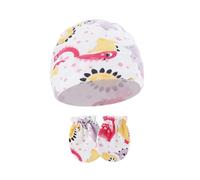 2 Pièces Ensemble Chapeau Et Gants Pour Bébé Chapeau Turban Coupe-vent Printemps Automne Bonnet Nouveau-nés Casquettes D'hôpital Avec Gants Assortis Couvre-chef Pour Bébé Et Protections Des Mains