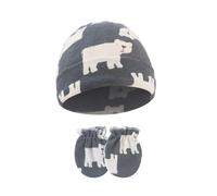 2 Pièces Ensemble Chapeau Et Gants Pour Bébé Chapeau Turban Coupe-vent Printemps Automne Bonnet Nouveau-nés Casquettes D'hôpital Avec Gants Assortis Couvre-chef Pour Bébé Et Protections Des Mains