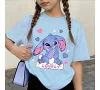 2 pièces Ensemble court ample à manches courtes pour filles, élément angélique mignon, shorts élastiques, tenue à la mode et amusante pour le printemps/été 6Y,7Y,8Y,9Y,10Y,4Y,5Y,14Y,11Y,12Y,13Y,16Y,15