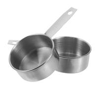 2 Pièces Ensemble de Deux Tasses Doseuses 125ml | Poignée Ergonomique Résistante à L'usure, Lignes de Mesure Claires, Stockage Suspendu Pratique Maison