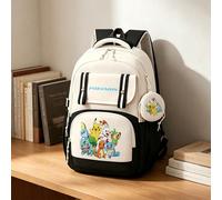2 pièces Ensemble de sac à dos POKéMON avec personnages mixtes coréens, grand sac à dos pour ordinateur portable, mini porte-monnaie, sac à dos pour le travail, la gym, la randonnée, les courses, les 
