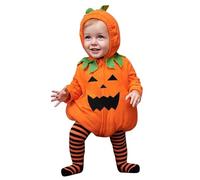 2 Pièces Ensemble Halloween pour Bébé Garçon Fille Déguisement Halloween 0-24 Mois Combinaison à Manches Longues Chapeau