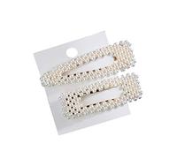 Faguo 2 pièces/Ensemble Mode Femmes Imitation Perle Pince à Cheveux Snap Barrette bâton épingle à Cheveux Accessoires de Cheveux Coiffure élégante