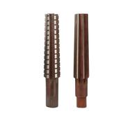 2 Pièces/ensemble MT0/MT1/MT2/MT3/MT4 Alésoirs À Main Ensemble Outil D'alésoir Conique Portatif En Acier Bords Fins/rugueux(Brown-MT3)