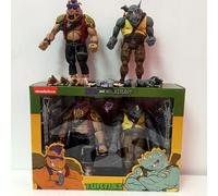 2 pièces/ensemble NECA broyeur Michelangelo pied soudure Donatello Krang Figure Bebop Rocksteady tortue Figure Action Figurine jouet No Box