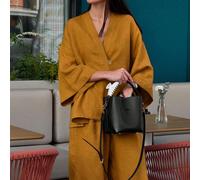 2 pièces Ensemble pantalon style A col V, style urbain minimaliste, convient pour la Saint-Valentin, la saison des mariages, les fêtes de remise des diplômes, élégant et polyvalent, décontracté chic, 