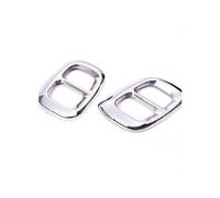 2 Pièces/ensembles Noir Brillant Argent Tuyau D'échappement Extrémités Tuyau D'échappement Couvercle Pour Mercedes Pour Benz GLA X156 2013-2018 QAQMHVCVB(Argent)