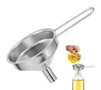2 Pièces Entonnoir De Cuisine En Acier Inoxydable, min-i Entonnoir Pour Petit Flacon, Petit Entonnoir Avec Poignée, Entonnoir De Cuisine Kit D'entonnoir En Métal Pour Confiture D'huile Vin Liquide