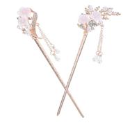 2 Pièces épingle à cheveux pompon perle cheveux décoratifs épingles à cheveux pour femmes humain de cheveux baguettes de cheveux décor en épingle à cheveux vintage alliage Générique