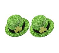 2 Pièces Épingles à Clover Saint Patrick's Day Lot de Clips Décoratifs pour Fête Irlandaise Accessoires de Verts pour Célébrations et Événements Festifs
