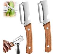 2 Pièces Éplucheur Légumes Multifonction 2-in-1 Stainless Steel Peeler Couteau Eplucheur Légumes Éplucheur Polyvalent
