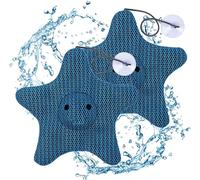 2 Pièces Éponge Absorbante de Piscine, Absorbeur de Mousse Réutilisable, éponge Filtrante de Spa, Filtre à échelle Tourbillon Triple Couche Absorbant de Piscine (étoile de Mer)