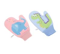 2 Pièces Éponge de Bain Dessin Animé Douce en Tissu | Exfoliation Légère, Facile à Transporter, Usage Famille Salle de Bain, Peau Délicate