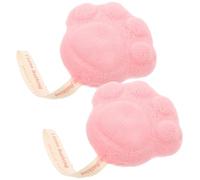 2 Pièces Éponge de Nid D’abeille Rose, Grosse Boule Bain Corps | Design Ergonomique, Prise en Main Facile, Usage Confortable, Nettoyage Complet du Corps, Mousse Souple