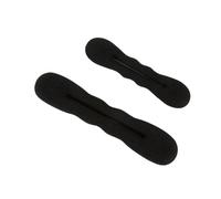 2 pièces éponge en plastique boucle cheveux bouclés fabricant de chouchou bandeau torsion beignet chignon bigoudi tresseurs bandeaux outils coiffure(Large and small)