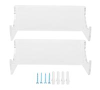 2 pièces étagère murale planche à roulettes, support Sto planche à roulettes, support Di en verre acrylique avec SS fixes, support mural pour planches à roulettes, snowboards et (2 pack transparent)