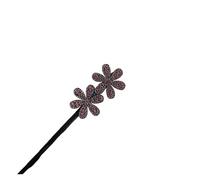 2 pièces étoile strass fleur pince à cheveux magique chignon bigoudi style torsion fabricant outils Dount accessoires femmes Braider(Purple)