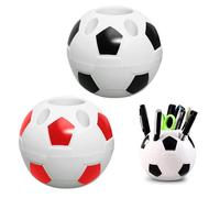 2 Pièces Étudiants Porte-stylos de Football Kit, Matériau en Plastique Pot à Crayons de Football pour Décorer Votre Maison, Bureau, Décoration de Chambre de Football