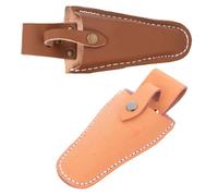 2 Pièces Étui à Sécateur en Cuir de Vache, Protection Robuste | Usage Extérieur Polyvalent, Ajustement Précis pour Élagueurs, Style Vintage Classique Élégant, pour Couteau de Jardin