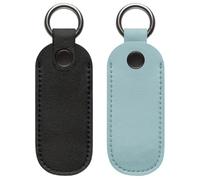 2 Pièces Étui De Protection en Cuir pour Clé USB, Support De Clés USB en Cuir PU, Housse De Protection pour Étui De Rangement USB avec Porte-clés, Organisateur De Clé, pour Les Voyages Et Les Sorties