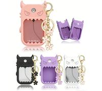 2 pièces Étui de protection pour flacon vaporisateur de désinfectant pour les mains Touchland de 1 oz (30 ml), 26 marqueurs de flacon vaporisateur à motifs floraux et alphabétiques, étui de protection