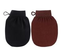 2 Pièces Exfoliant De Crin Kessa, Hammam, Gommage naturel Et Efficace, Gant Exfoliant Corps, Gant Gommage Corps avec cordon de suspension, Femme et Homme Gant Kessa pour Nettoie et Purifie La Peau