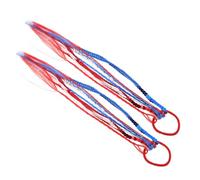 2 Pièces Extension Cheveux Queue de Cheval Scintillante | Attache Rapide, Légère et Voyante, Décor Pailleté Rouge Blanc Bleu, pour Fête du 4 Juillet