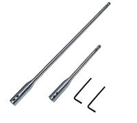 2 Pièces Extension de Foret en Acier à Haute Teneur en Carbone avec 2 Clés Hexagonales, Extension de Foret Rallonge, Rallonge de Tige Durable de 1/4 Po, pour L'ingénierie Mécanique, Tourneurs sur Bois