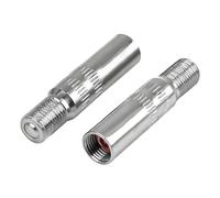 2 Pièces Extension Valve Pneu, Rallonge Valve Pneu 39mm, Adaptateurs en Cuivre-Nickel, pour Trottinette Électrique, Vélo, Moto, Voiture, Compatible avec Xiaomi M365, M365Pro, Dualtron et Autres