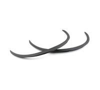 2 Pièces Extensions d'ailes Universelles pour Voiture Noir Brillant 73 Cm Protection Latérale pour Garde-Boue Pare-Boue Avant Arrière