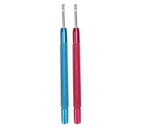 2 pièces extracteurs d'aiguilles de montre, type de levier en acier allié presseurs à main outil de retrait d'aiguille de poussoir pour la réparation de montre remplacer