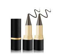 2 Pièces Eyeliner Waterproof Gel Eyeliner,Eye Liner Brun foncé Matte Quick-Dry Eyeliner,Crayon Yeux,Eyeliners,Outil de Maquillage des Yeux Etanche de Longue Durée pour Femmes et Filles