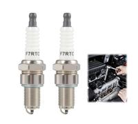 2 Pièces F7RTC Bougie D'allumage Remplacer, Bougie F7RTC Compatible BPR6ES Bosch WR6DC WR7DC Denso W20EPRU Champion RN9YC RN10YC MTD OEM, Étincelle Puissante pour Moteur Voiture Moto Tondeuse