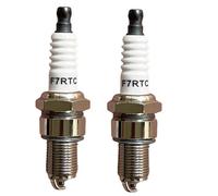 2 Pièces F7RTC Bougies Compatible avec NGK BPR6ES BPR7ES 7822 Bosch WR6DC WR7DC Champion RN9YC RN10YC Bougies Allumage Filetage 14mm x 1,25mm pour Tondeuse Moto Groupe Électrogène Jardin pour BPR7ES